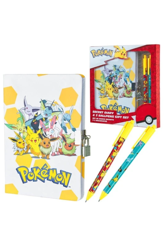 Image of Pokemon Diary And Ballpens Set Multi