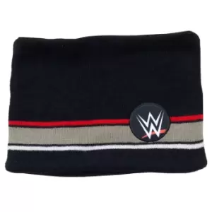 Image of WWE Girls Logo Snood (One Size) (Black/Grey/Red)