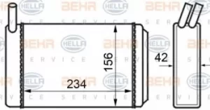 Image of Radiator Heat Exchanger 8FH351024-211 by BEHR