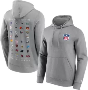Image of Fanatics NFL All Team logo Hooded sweater grey