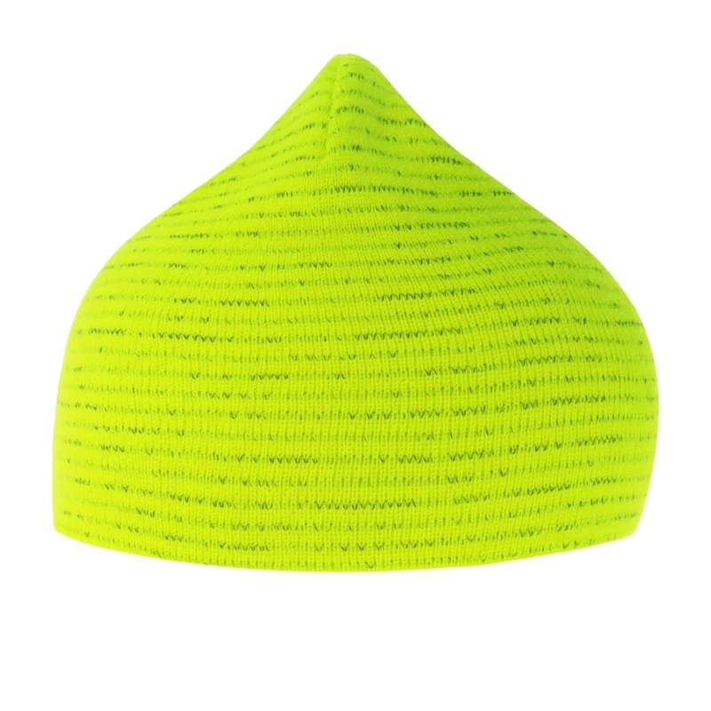 Image of Atlantis Atlantis Men Shine Reflective Short Beanie in Yellow Yellow One Size Male 5063703623612