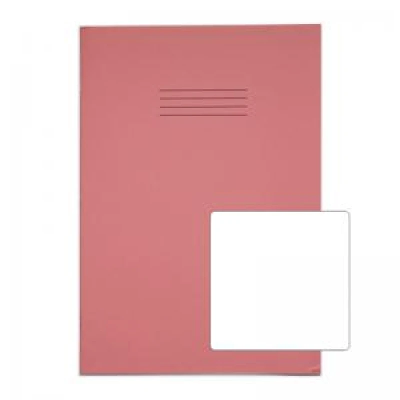Image of RHINO 13 x 9 A4 Oversized Exercise Book 48 pages 24 Leaf Pink Plain VTSRVDU0481024