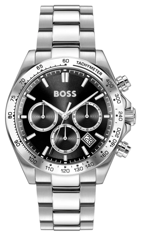 Image of BOSS 1514267 HERO 2.0 Chronograph (44mm) Black Dial / Watch