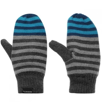 Image of adidas adidas Stripe Mittens Juniors - Blue/Grey