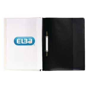 Image of Elba Pocket Report File A4 Black Pack of 25 400055036