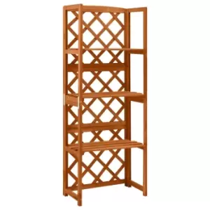 Image of VidaXL Trellis with Shelves 55x30x140cm Solid Fir Wood