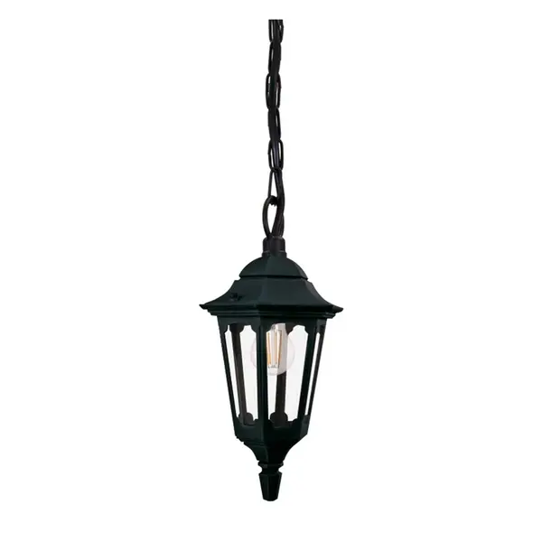 Image of Elstead Parish Mini Pendant Porch Lantern - Black