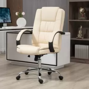 Image of Vinsetto High Back Executive Office Chair with Armrests, Beige
