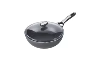 Image of Pyrex Origin+ Non-Stick Aluminium Induction Sautepan with Lid