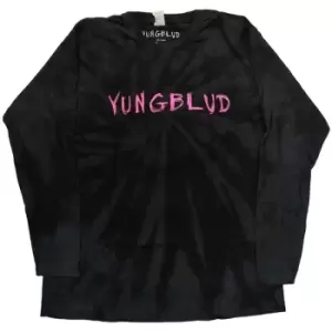 Image of Yungblud - Scratch Logo Unisex XXXXX-Large Long Sleeved T-Shirt - Black