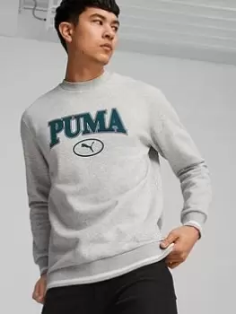 Image of Puma Puma Squad Crew Sweat, Grey Size M Men