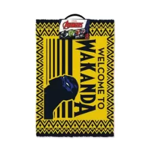 Image of Black Panther Doormat Welcome to Wakanda 40 x 60 cm
