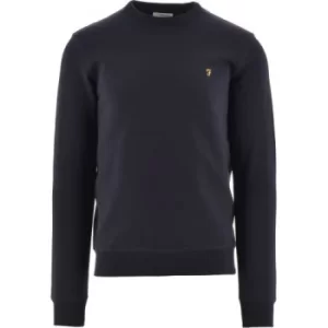 Image of Farah Navy Tim Crew Sweatshirt