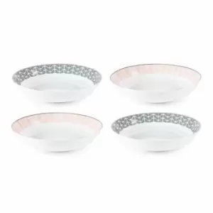 Image of Sabichi 4 Piece Marli Decal Pasta Bowl Set