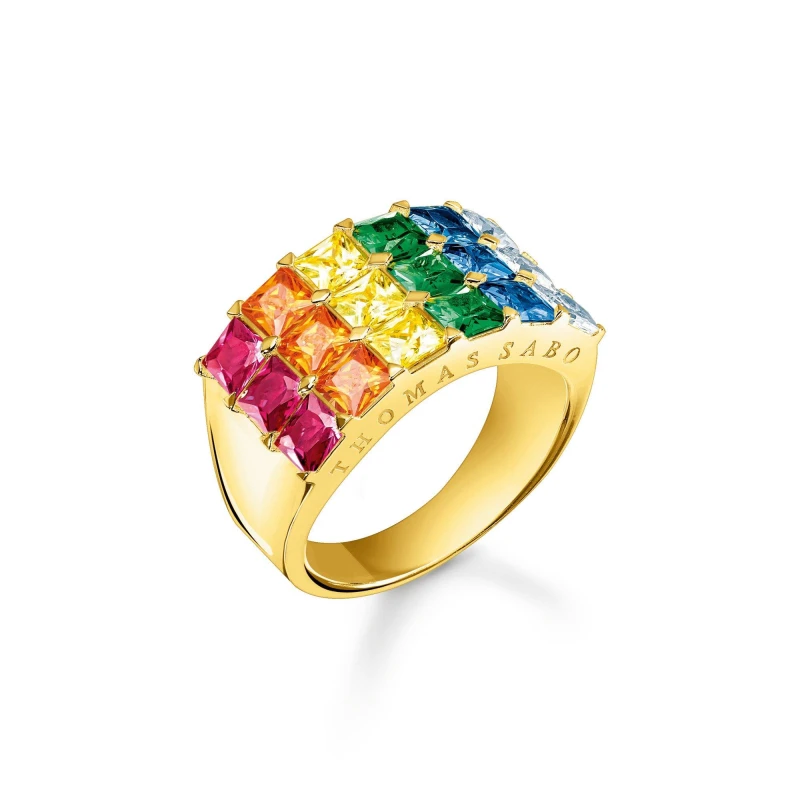 Image of Thomas Sabo Rainbow Ring Multi female 52