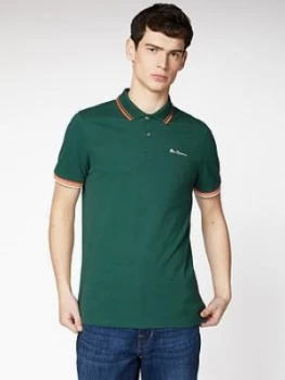 Image of Ben Sherman Signature Polo Shirt - Green Size M Men