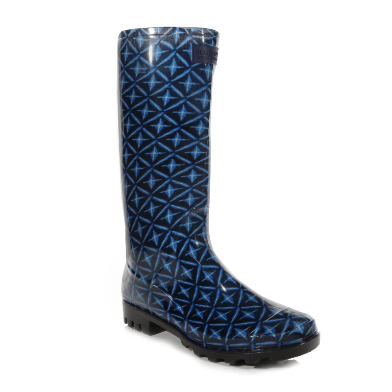 Image of Regatta Womens Lady Wenlock Wellingtons Navy Tile female 3 (36)