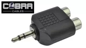 Image of Dual Phono/RCA to 3.5mm Jack Plug