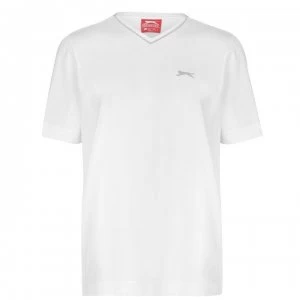 Image of Slazenger V Neck T Shirt Mens - White