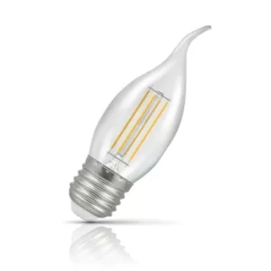 Image of Crompton Candle LED Light Bulb Bent Tip E27 5W (40W Eqv) Warm White
