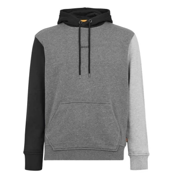 Image of Boss Colour Block Hoodie - Grey