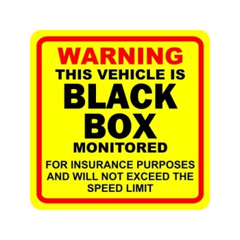 Image of Outdoor Vinyl Sticker - Black Box On Board - V596 - Castle Promotions