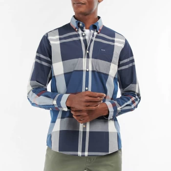 Image of Barbour Mens Harris Tailored Shirt - Summer Navy - M