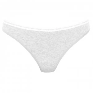 Image of Calvin Klein 2 Pack CK One Cotton Thong - Grey Heather8HT