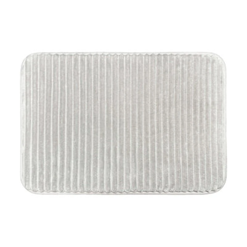 Image of Allure Bath Fashions Memory Foam Bath Mat Non Slip 40 X 60Cm - Light Grey
