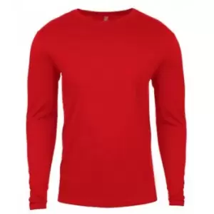 Image of Next Level Mens Long-Sleeved T-Shirt (S) (Red)