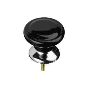 Image of Classic Design Black Ceramic Drawer Knobs