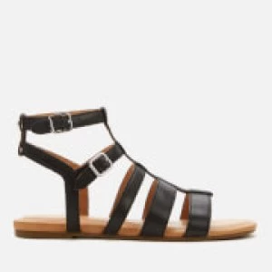 Image of UGG Womens Mahalla Gladiator Sandals - Black - UK 4