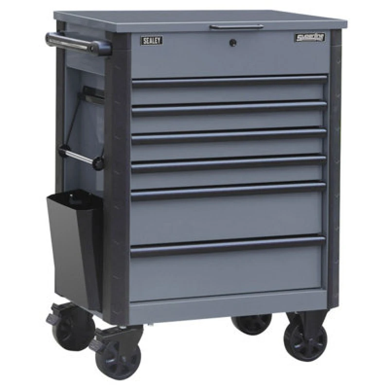 Image of Sealey Superline Pro 6 Drawer Roller Tool Cabinet AP266G Colour: Grey