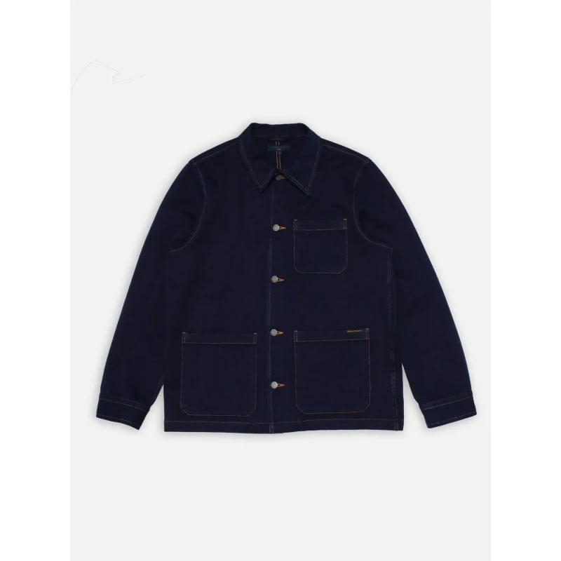 Image of Nudie Jeans Work jacket Nudie Jeans Barney Indigo Bleu Male S