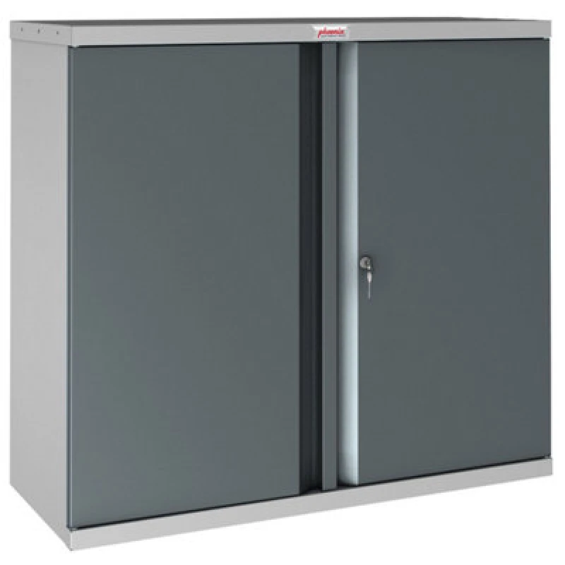 Image of Phoenix Safe Company Phoenix Scl Series Scl0891Gak Steel Storage Cupboard W/ Key Lock In Anthracite Grey