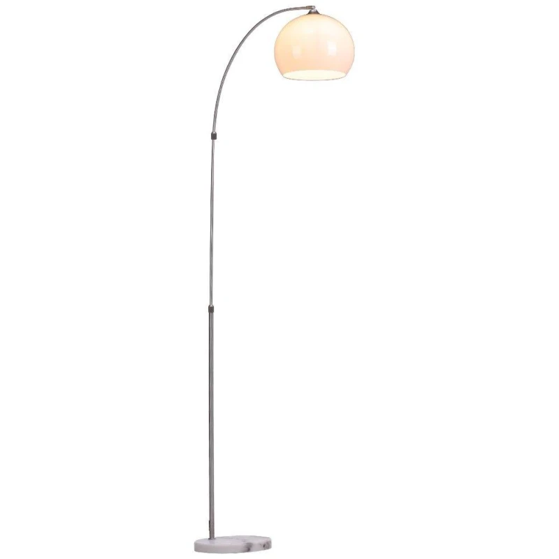 Image of Kabinet UK Modern Arched Floor Lamp with Marble Base Floor Lamps One size White 42377801000