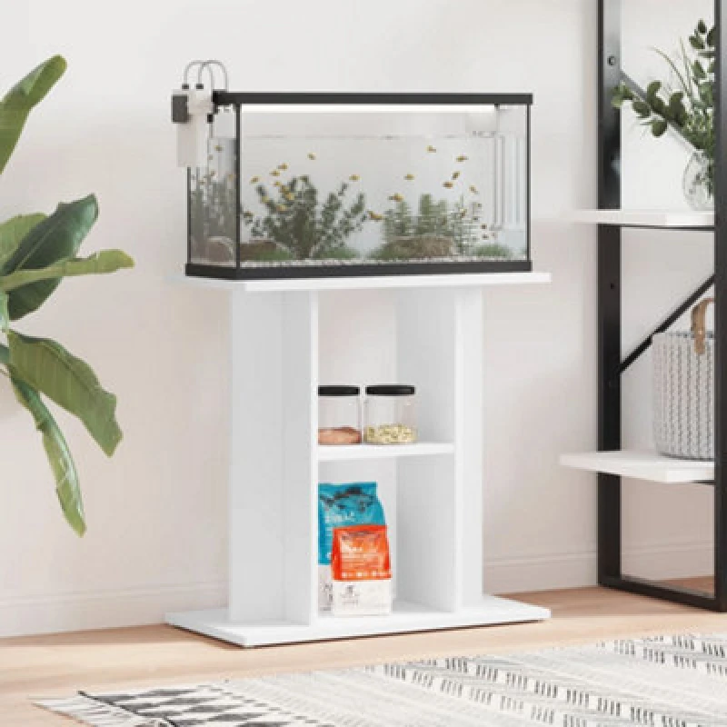 Image of VIDAXL Vidaxl - Aquarium Stand White 60x30x60cm Engineered Wood 8720845417697