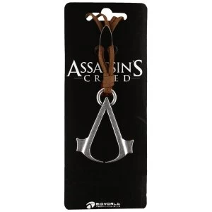 Image of Assassins Creed Brown Necklace Cord With Metal Symbol Logo