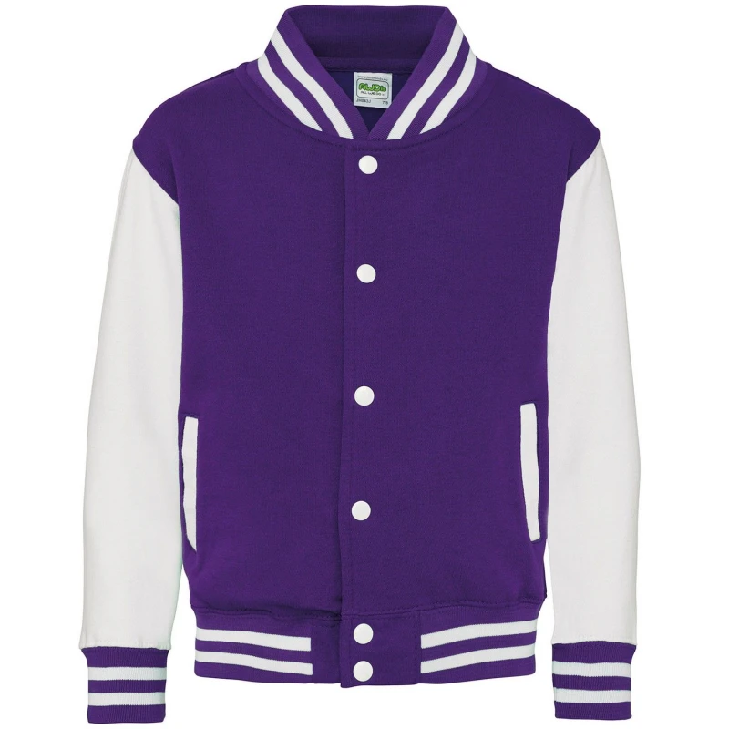 Image of Awdis JH043B boys's Children's jacket in Purple