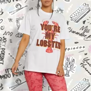 Image of I Saw It First Friends You're My Lobster Pyjama Set - Pink