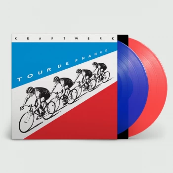 Image of Kraftwerk - Tour De France Limited Edition Translucent Blue & Red Vinyl