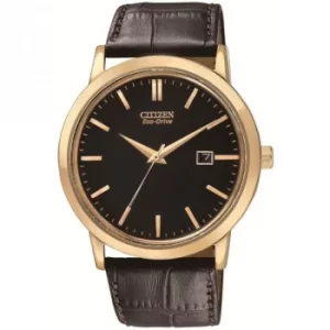 Image of Mens Citizen Eco-drive Gents Vintage Strap Stainless Steel Watch