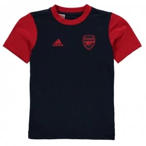 Image of adidas Arsenal Graphic T Shirt Junior - Navy