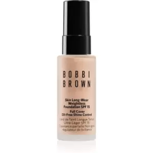 Image of Bobbi Brown Mini Skin Long-Wear Weightless Foundation Long-Lasting Foundation SPF 15 Shade Warm Porcelain 13 ml