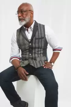 Image of Mix and Match Patchwork Style Waistcoat