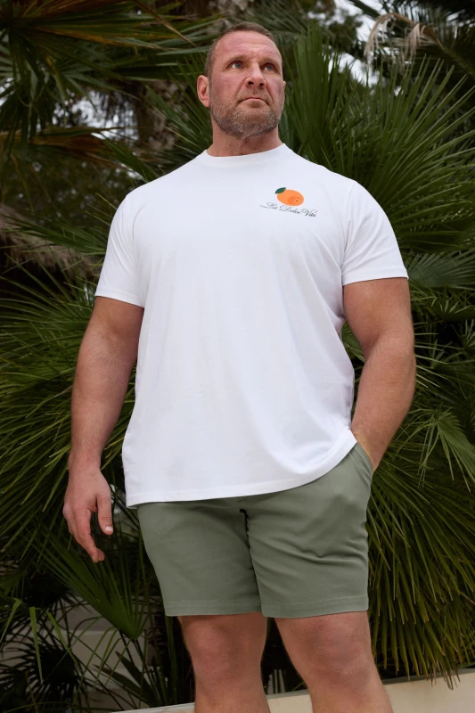 Image of BadRhino BadRhino Men Mens Chino Shorts in Pale Green Size: 58R Pale Green 58R Male 5063589033819