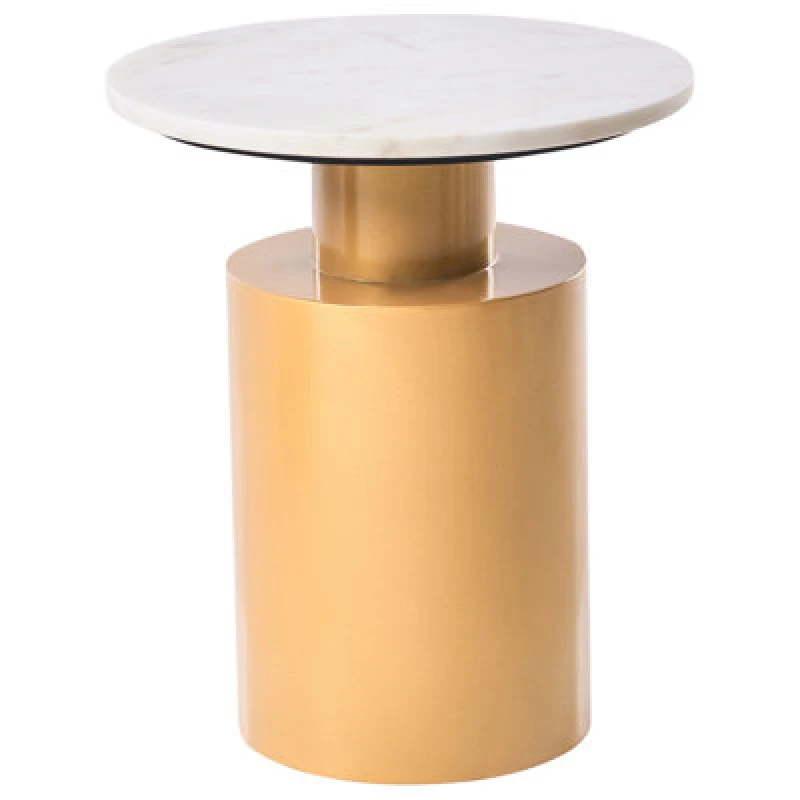 Image of Beliani Side Table Ariaga Metal Gold