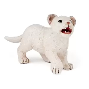 Image of Papo Wild Animal Kingdom White Lion Cub Toy Figure, 3 Years or...