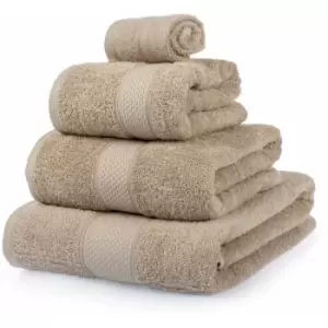 Image of HOMESCAPES Turkish Cotton Stone Bath Towel Set - Stone