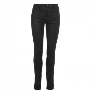 Image of Guess 1981 Coated Skinny Jeans - Coat Black